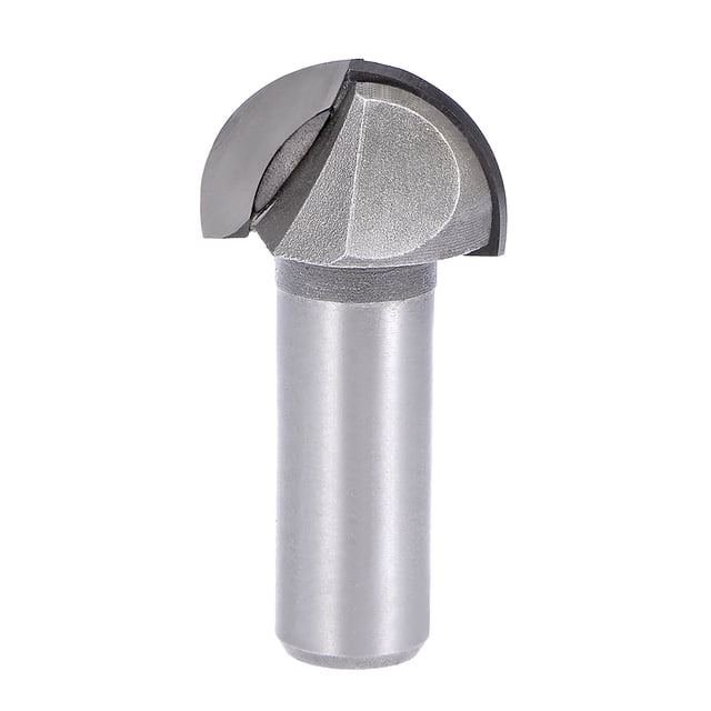 Bit de router Uxcell Core Box de 2 flautas para carpintería, herramienta de corte de fresadora de carburo, tono plateado, 2 piezas, 1/2'' x 1''