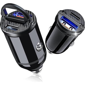 Compatible USB C Chargeur de voiture (2-Pack), Ultra Mini 30W PD et 30W QC3.0 Adaptateur de chargeur de voiture rapide 4.8A _Parfait pour le port double Gift