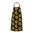 thumbnail image 2 of Pofeuu Maple Leaves With Leopard Print Waterproof Apron with Pockets Adjustable Cooking Aprons Kitchen Bib for Baking Household Cleaning, 2 of 8