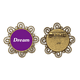 thumbnail image 1 of Broche de flores Unbranded Sueño palabra cita inspiradora, 1 of 3