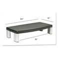 thumbnail image 5 of 3m/commercial Tape Div. Extra-wide Adjustable Monitor Stand, 20" X 12" X 1" To 5.78", Silver/black, Supports 40 Lbs, 5 of 10