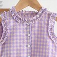 thumbnail image 4 of UngA Toddler Girl Summer Clothes Ruffle Tank Top and Loose Wide Leg Pants Kids Girls 2 Piece Outfits Set 3-4 Years,Purple, 4 of 6