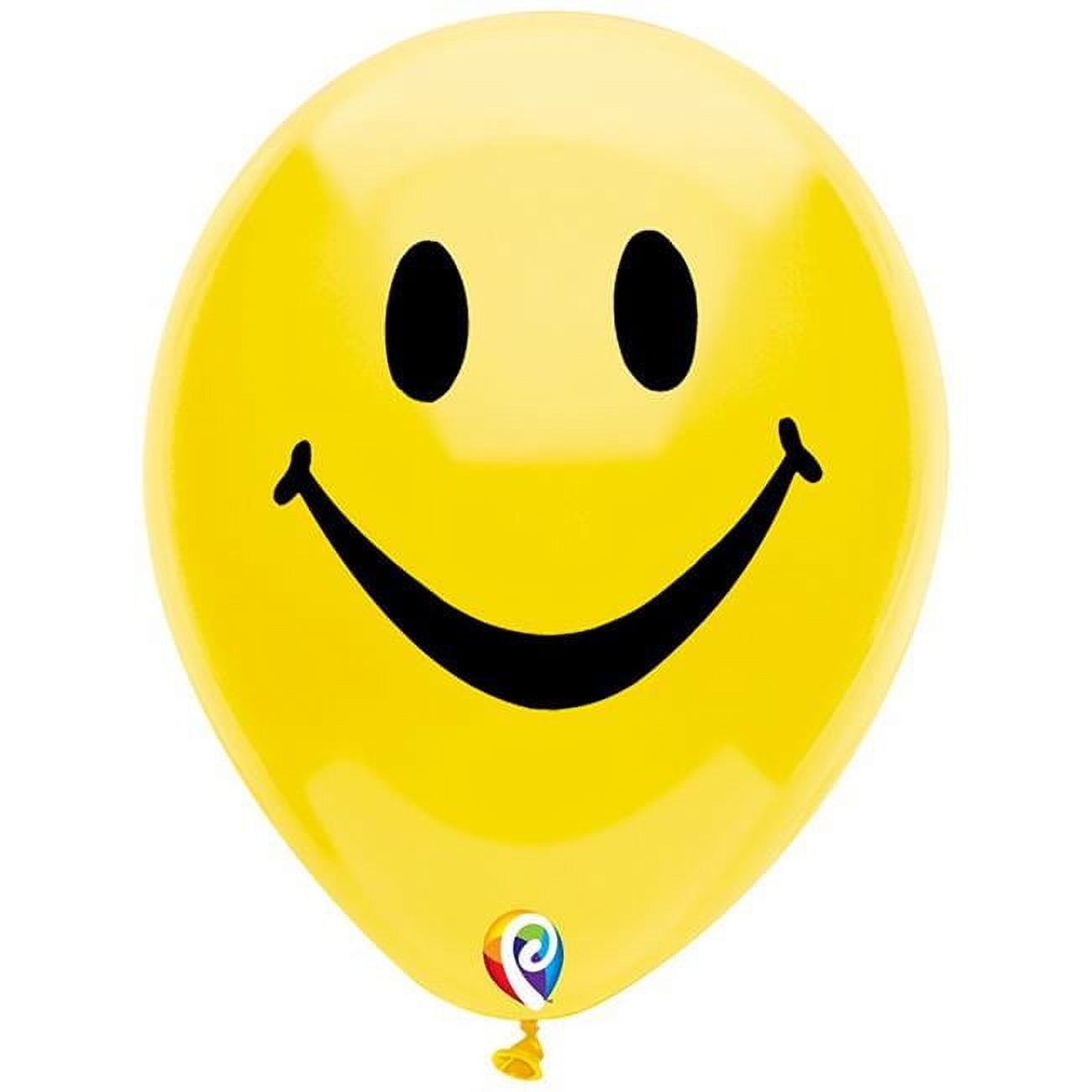 11 Inch Jolly Jack Halloween Latex Balloons (50 Count Pack) - Orange With Black Faces 3 thumbnail image