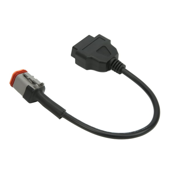 OBDII 6 Pin Scanner Cable, Flexible Fuel Efficient OBD2 Diagnostic Adapter For Motorcycle