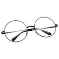 thumbnail image 2 of grinderPUNCH Large Round Circle Metal Frame Clear Lens Glasses | Non-Prescription, 2 of 3