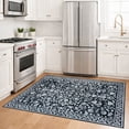 thumbnail image 2 of GLATTICE Entryway Rugs 3x5 ft Washable Area Rug Super Soft Rug Non Slip Rubber Backed Entry Rug for Kitchen Bedroom Office Living Room, Charcoal Black White, 2 of 7