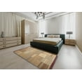 thumbnail image 5 of Ahgly Company Machine Washable Indoor Round Contemporary Sand Brown Area Rugs, 4' Round, 5 of 7