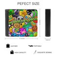 thumbnail image 2 of Geometry Dash Leather Wallet Slim Card Wallet Bifold RFID Blocking Card Holder Purse, 2 of 7