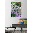 thumbnail image 2 of Keith Kimberlin - Kitten - Stones and Flowers Wall Poster with Wooden Magnetic Frame, 22.375" x 34", 2 of 3