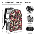 thumbnail image 4 of Gaeub Many Kind Of Flowers Print Clear Backpack ,Clear Transparent Backpack, PVC Bag with Side Pockets,for Concert, Beach, Work, Travel & Sporting, 4 of 7