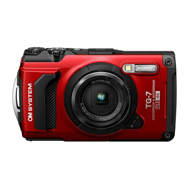 OM SYSTEM Tough TG-7 Digital Camera - Red