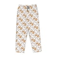 thumbnail image 4 of Xecao Corgi with Hearts Women's Straight Lounge Pajama Pants: The Epitome of Relaxed Sleepwear, 4 of 9