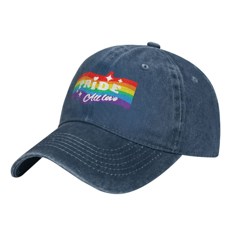 ZICANCN Mens Hats Unisex Baseball Caps-Pride Rainbow Flag Hats for Men  Baseball Cap Western Low Profile Hats Fashion 