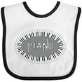 thumbnail image 3 of Inktastic Piano Keys Oval Boys or Girls Baby Bib, 3 of 4