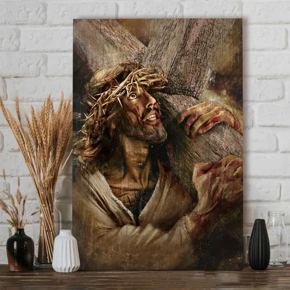 Poster Christ Carrying His Cross, Wall Art, Unframed Prints For Home Or Office, Perfect Gift For Everyone, 8x12