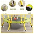thumbnail image 2 of 48" Toddler Trampoline, 4FT Trampoline for Kids, Indoor & Outdoor Kids Trampoline with Enclosure Net, Basketball Hoop & Basketball, Birthday Gifts for Boys & Girls, 2 of 7