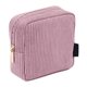 thumbnail image 5 of Bolsa de cosméticos de pana para mujer neceser de Color sólido bolsa bonita de viaje 2 uds., 5 of 6