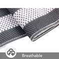 thumbnail image 3 of Tapis d'Extérieur 9x12 Imperméable Tapis de Patio Réversible Tapis en Paille Plastique Tapis de Camping Moderne Géométrique Portable Pliable Grands Tapis pour RV Porche Balcon Pique-Nique Plage Arrière-Cour Panneau Gris/blanc, 3 of 7