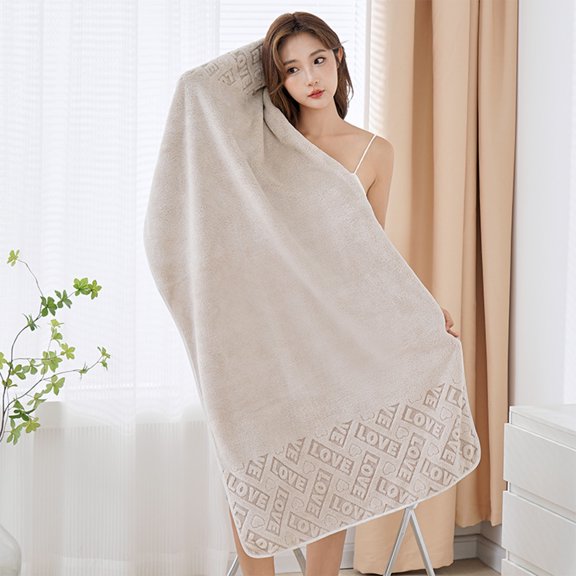 Fnochy Oversized Beach Towels 100% Cotton Soft Thick Absorbent Quick-Dry for Spa Pool Gym Yoga Bathroom & Hotel Luxury Bath Towel