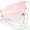 Clear - Pink, variant on Womens Butterfly Upside Down Half Rim Plastic Oversized Sunglasses Black - Smoke
