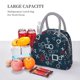 thumbnail image 5 of Balery Navy Blue Geometric Bolsa de Almuerzo para Mujeres, Caja de Almuerzo, Bolsa de Almuerzo Pequeña Impermeable, Tote de Almuerzo Reutilizable con Gran Capacidad, 5 of 6