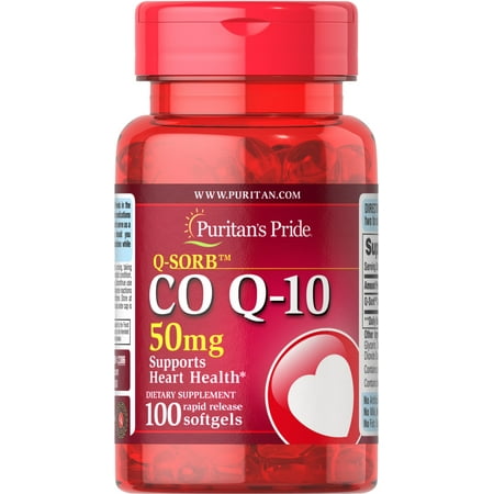 4 Pack - Puritan's Pride Q-Sorb CoQ10 50 Mg, 100 Count