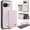 Pink, variant on Decase for Google Pixel 9A Case (6.3") 2025, PU Leather Magnetic Phone Case with Removable Magnetic Wallet Purse, Compatible with Mag Safe, Lightweight Protective Slim Thin Cover,Purple