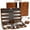 Brown, variant on ROPODA Backgammon Board Game Set (15 Inches) for Adults and Kids