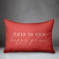 thumbnail image 2 of Creative Products This Is Our Happy Place Coral 14x20 Indoor / Outdoor Pillow, 2 of 8