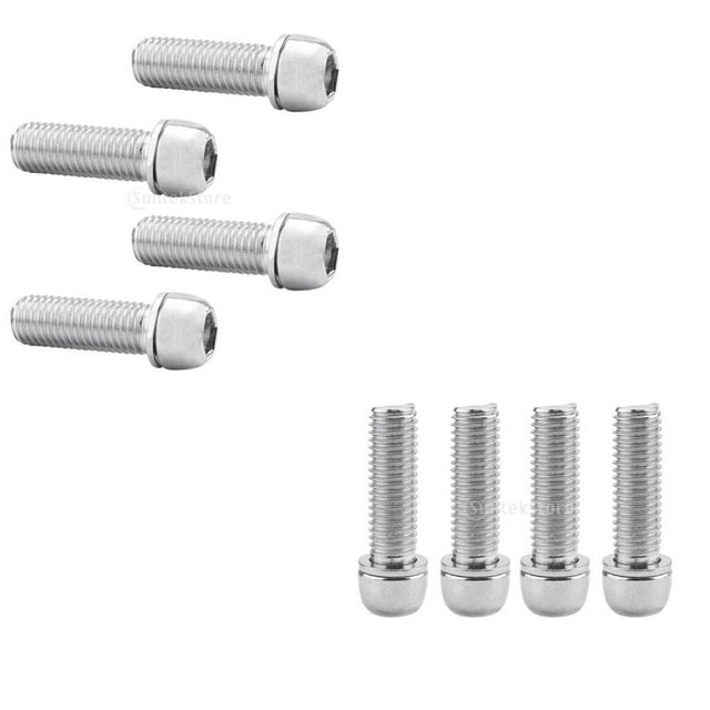 8x Pernos de Jaula de Botella de Agua Tornillos de Enchufe Tornillos de Vástago de Herramienta Fácil Instalación Sharpla Tornillo del vástago de la bicicleta