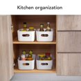 thumbnail image 4 of 10PCS Plastic Storage Bins, Small Plastic Side Handle Rounded Edges Storage Baskets Versatile Containers On Cupboards Shelves Tubs For Kitchen Office Bathroom, 4 of 8
