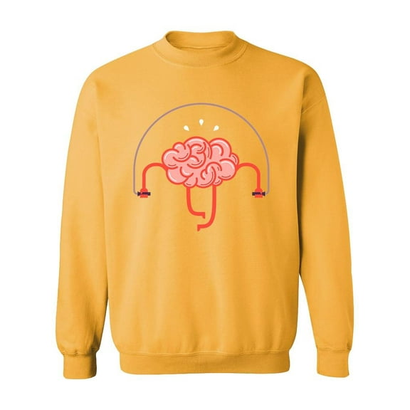 Train Your Brain Design Sweatshirt Men -Image by Shutterstock, Male x-Large