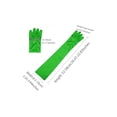 thumbnail image 3 of INSPIRE CHIC Women's Halloween Long Gloves 1920S Evening Party Full Finger Mittens Elegant Opera Glove Green One Size, 3 of 4