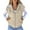 Beige, variant on Women's Color-Blocked Sleeveless Vest, Modern Drawstring Hooded Puffer Vest with Front Pockets, Lightweight Quilted Winter Outerwear for Women, Trendy Zip Up Vest, Casual Sleeveless Jacket Beige L