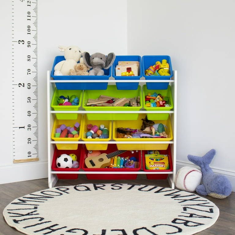 Tot Tutors Summit Kids Toy Storage Organizer with 12 Bins