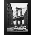 thumbnail image 2 of Gasoline Images 14x18 Black Modern Framed Museum Art Print Titled - By the Manhattan Bridge - BW, 2 of 5