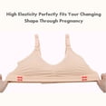 thumbnail image 3 of Tignapoo Comfortable Seamless Maternity Nursing Bra for Mothers, Wireless and Soft with One-Hand Clasp, Breathable Fabric, Adjustable Straps, Available in Multiple Sizes and Colors, 3 of 6