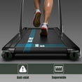 thumbnail image 5 of Costway Up To 7.5MPH 2.25HP 2 in 1 Single Display Screen Treadmill W/ Speaker Remote Control APP Green, 5 of 11