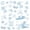 Blue White 9, variant on Manfei Sketch Seashell Bow Shower Curtain 72Wx72L,Starfish Coral Ocean Bathroom Curtain