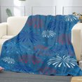 thumbnail image 3 of Anckoeil Independence Day Printed Flannel Blanket Conditioning Blanket Sofa Blanket Nap Conditioning Sheet Blanket Holiday Gift, 3 of 8