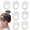 7pcs, variant on 4 count Beaded Hair Accessories - White  Beads  Crown Scrunchies, Elastic Ponytail Holders & Princess Hair Rope Ties for Women Girls