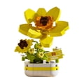thumbnail image 5 of Ramo de bonsái en miniatura, Rosa romántica, girasol, juguete de modelo en maceta, regalo de cumpleaños para niños, 5 of 5