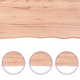 thumbnail image 2 of vidaXL Wall Shelf Light Brown 15.7"x23.6"x0.8" Treated Solid Wood Oak, 2 of 24