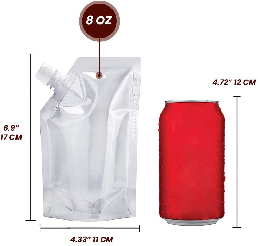 Durable Reusable Flasks With 2 Funnels 6 Secret Flasks Cruise Liquor Bag Kit SIX Concealable And Reusable Cruise Hidden bag Kit 
