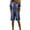 F-63Navy, variant on ZHOGXU Women's Summer Romper Short Sleeve Lapel Button Front Comfortable Stylish Jumpsuits With Pockets For Casual Daily Wear,Black,L
