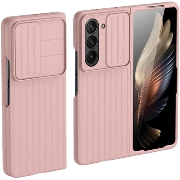 Shockproof Protective Phone Case for Samsung Galaxy Z Fold 5, Premium Full Protection Cover Case Compatible with Samsung Galaxy Z Fold 5 (Pink)