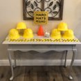 thumbnail image 4 of 6/12/24/50/80 piezas de casco de seguridad de plástico amarillo para trabajadores de la construcción, decoración para fiestas de cumpleaños con temática de ingeniería para niños, 4 of 4