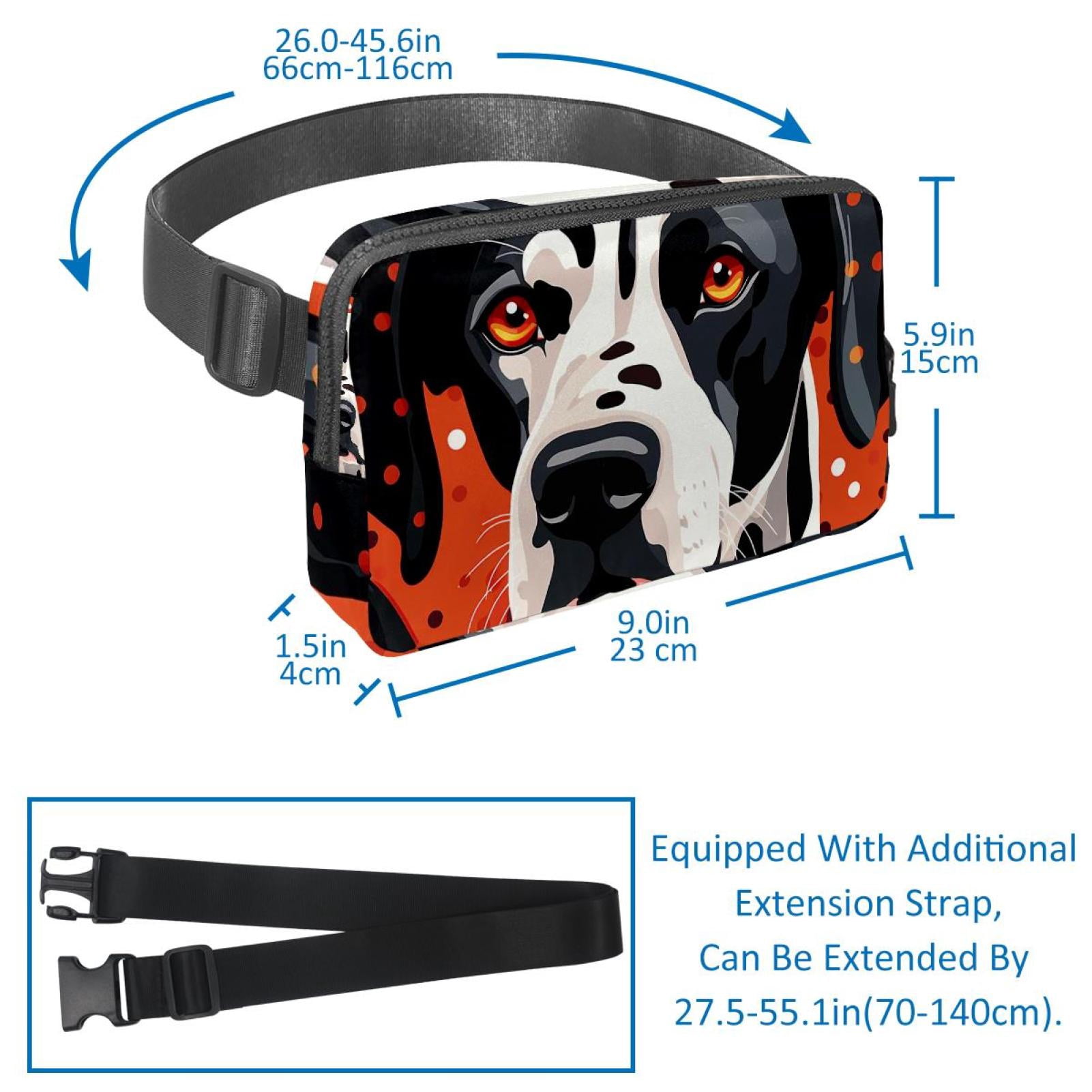 Dalmatians Crossbody Bag Waist Pack Waist Bag Lightweight Adjustable with Extension Strap Unisex Fanny Pack