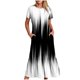 thumbnail image 2 of Vestido de Manga Corta para Mujeres Vestido de Verano de Cuello Redondo Impreso, Poliéster de Tamaño Verdadero Diario Y Vestido de Fiesta, 2 of 5