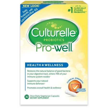 Culturelle Health & Wellness Daily Immune Support Formula Vegetarian Capsules, 30